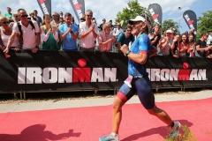 KLAGENFURT, AUSTRIA - JULY 01:  Mareen Hufe of Germany wins the women's race at Ironman Austria-Karntenon July 1, 2018 in Klagenfurt, Austria. (Photo by Nigel Roddis/Getty Images for IRONMAN)
